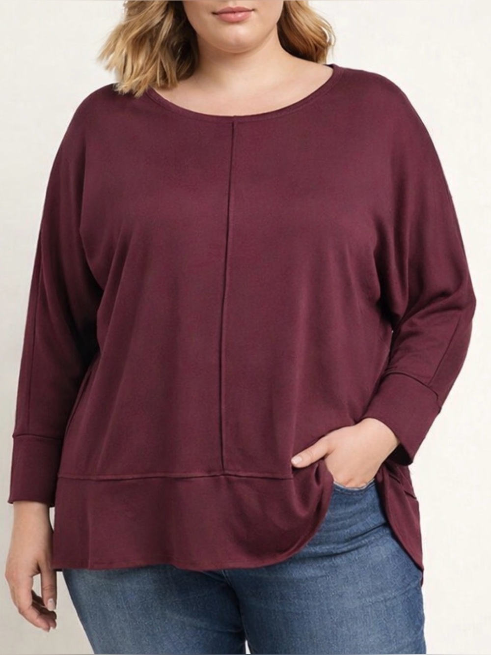 $68 Retail NWT Magaschioni Women’s Relaxed Long Sleeve Top